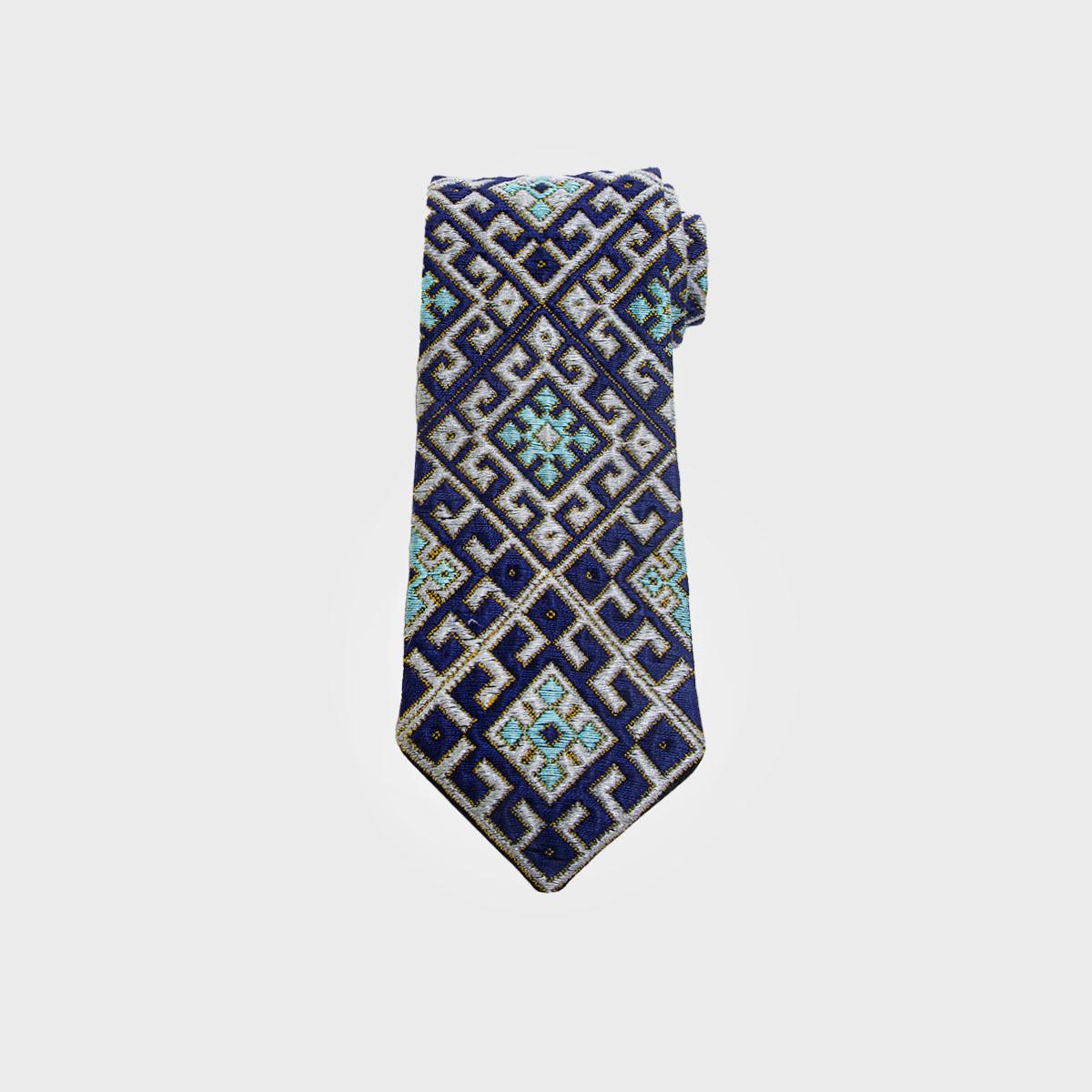 Kayvan Handmade Balochi Embroidered Silk Men’s Tie