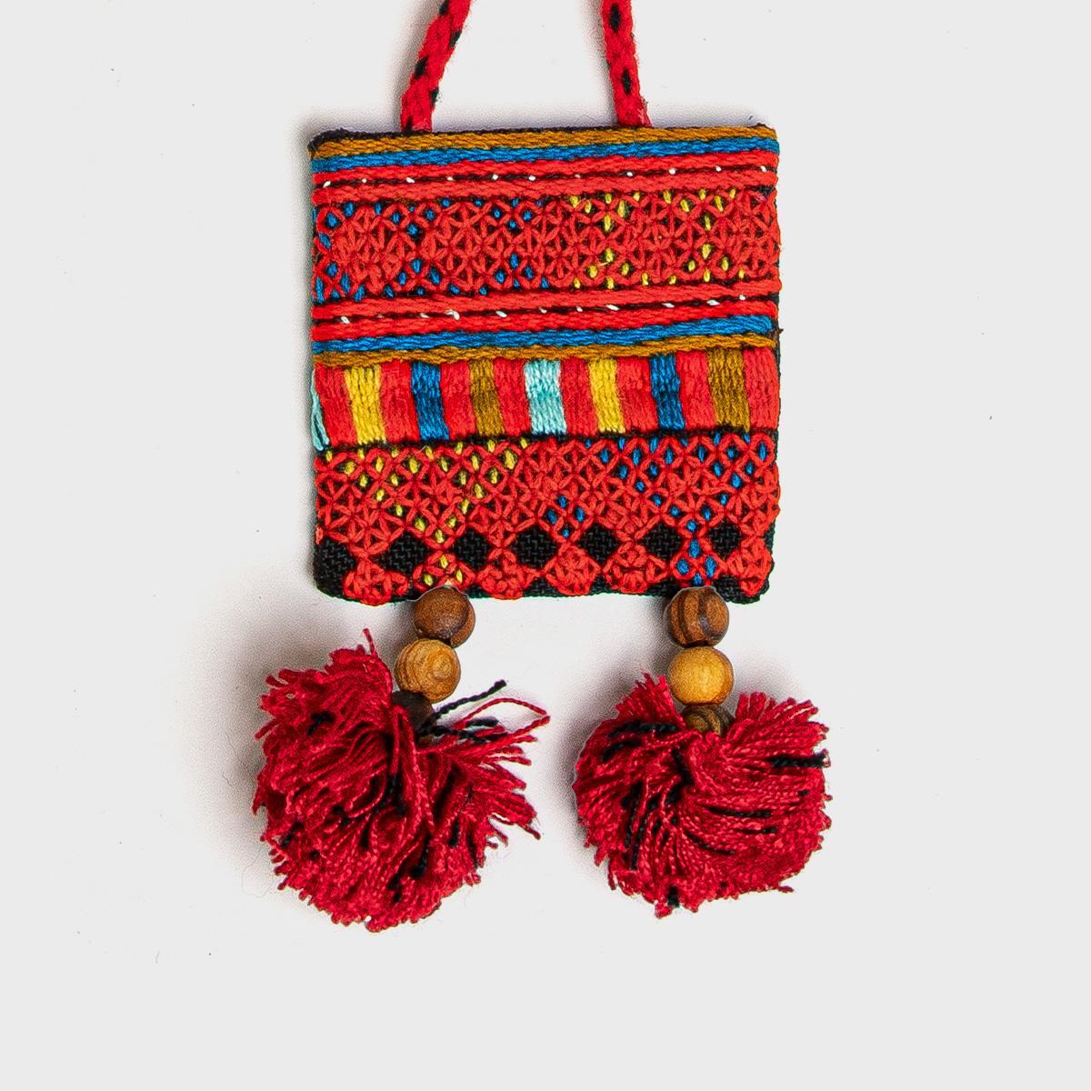Javak Hand-embroidered Square Necklace