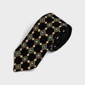 Laleen Handmade Balochi Embroidered Silk Men’s Tie