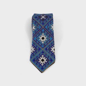 Taftan Handmade Balochi Embroidered Silk Men’s Tie