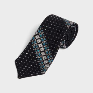 Malek Naz Handmade Balochi Embroidered Silk Men’s Tie