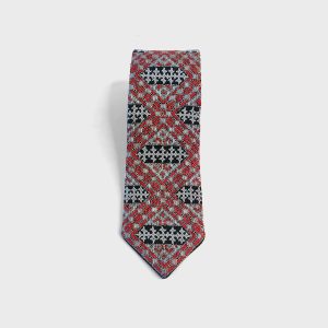 Taraanag Handmade Balochi Embroidered Silk Men’s Tie