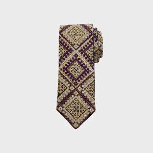 Dorhan Handmade Balochi Embroidered Silk Men’s Tie