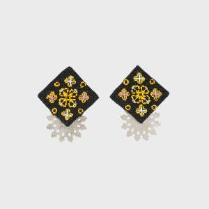 Maryam Naz Hand-embroidered Earrings