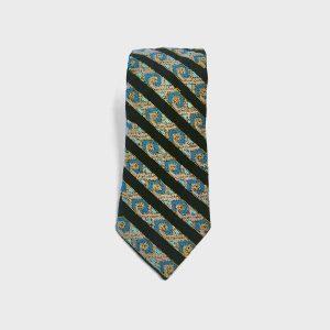 Nohan Hand-embroidered Men's Tie Blue