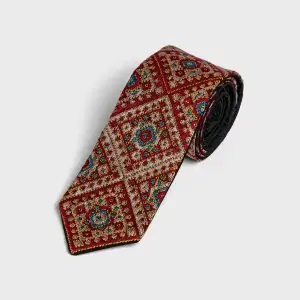 Granaz Handmade Balochi Embroidered Silk Men’s Tie