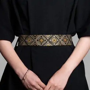 Taftan Handmade Balochi Embroidered Slim Belt