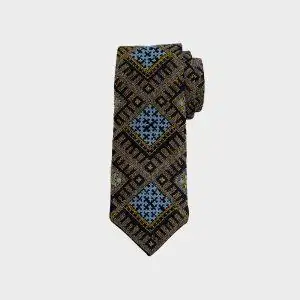 Ahoug Handmade Balochi Embroidered Silk Men’s Tie